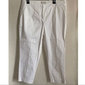 NWT white capri Trousers by Cato size 16W